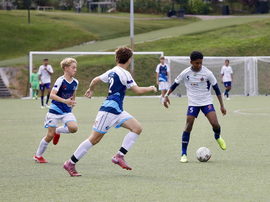 Thane Football Player playing in Singapore against Aistralia
